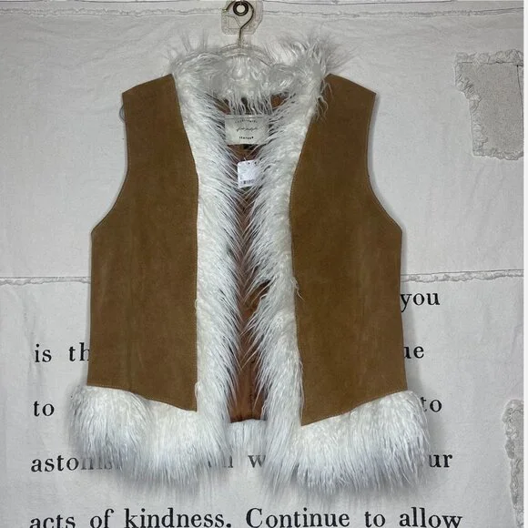 Free People x Understated Leather Indigo River Vest Jacket
